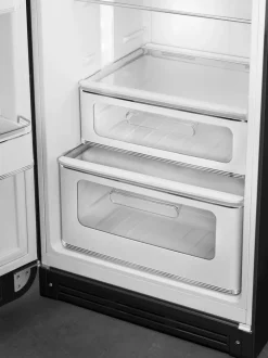 Hot Smeg retrojääkaappipakastin FAB30LBL5 musta, vasen