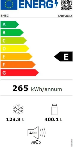 retrojääkaappi-pakastin FAB50RBL5, musta, oikea*Smeg Sale