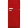 Outlet Smeg retrojääkaappi-pakastin FAB50RRD5 pun., oikea