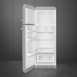 Smeg retrojääkaappipakastin FAB30LSV5 hopea, vasen