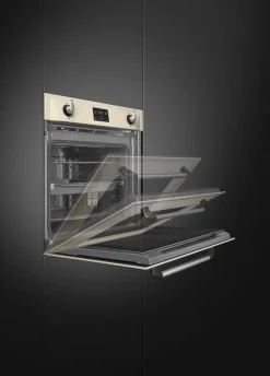 SOP6902S2PP 60cm yhdistelmähöyryuuni Viktoria, kerma*Smeg Best