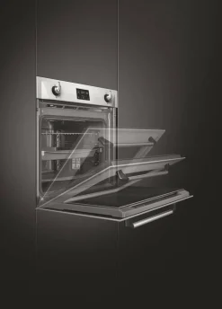 SOP6902S2PX 60cm yhdistelmähöyryuuni Viktoria, teräs*Smeg Outlet