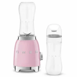 Discount Smeg tehosekoitin kahdella 600 ml pullolla, PBF01PKEU pinkki