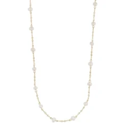 Snö of Sweden kaulakoru Julie 42, kulta/valkoinen*Snu00f6 of Sweden Outlet