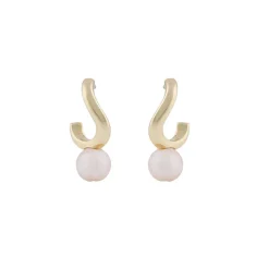 Snö of Sweden korvakoru Julie, kulta/valkoinen*Snu00f6 of Sweden