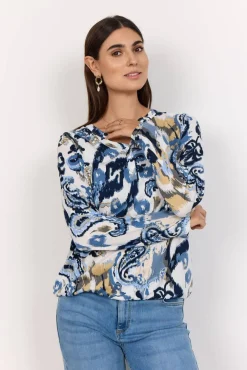 Sale Soyaconcept paita Felicity Aop 502 6330 Sininen