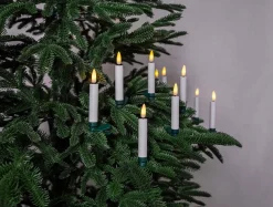 Hot Star Trading kuusenkynttiläsarja Flamme johdoton 10 kpl