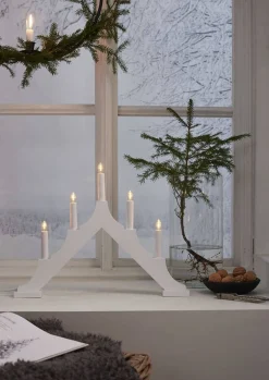 kynttelikkö Alma 5 l valkoinen*Star Trading Hot