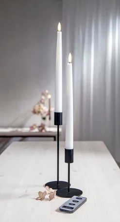 Star Trading LED-antiikkikynttilä Flamme Slim 28 cm valkoine