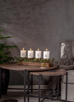 Hot Star Trading LED-kynttilä Flamme Advent valkoinen 4 kpl