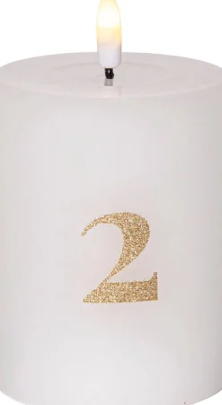 Hot Star Trading LED-kynttilä Flamme Advent valkoinen 4 kpl