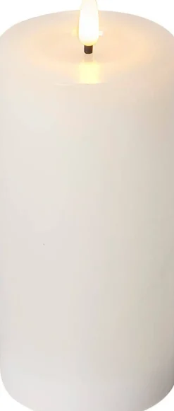 LED-kynttilä Flamme Flow 17,5 cm valkoinen*Star Trading Online