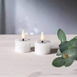 LED-kynttilä Flamme Flow 4 cm valkoinen 2 kpl*Star Trading Discount