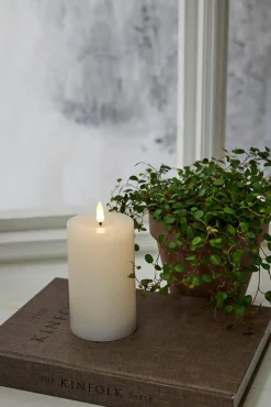 Discount Star Trading LED-kynttilä Flamme Flow 15 cm valkoinen