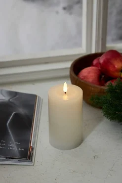 Discount Star Trading LED-kynttilä Flamme Flow 15 cm valkoinen