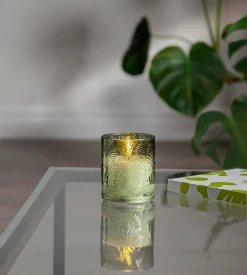 LED-kynttilä Flamme Leaf 10 cm vihreä*Star Trading Sale