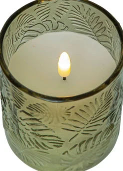 LED-kynttilä Flamme Leaf 10 cm vihreä*Star Trading Sale