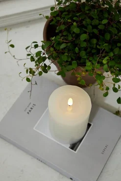 Outlet Star Trading LED-kynttilä Flamme Flow 12,5 cm valkoinen