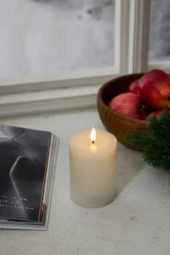 Outlet Star Trading LED-kynttilä Flamme Flow 12,5 cm valkoinen