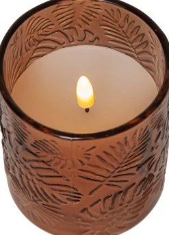 LED-kynttilä Flamme Leaf 10 cm ruskea*Star Trading Clearance