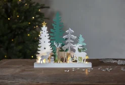 Clearance Star Trading pöytäkoriste Reinbek 30 cm valkoinen