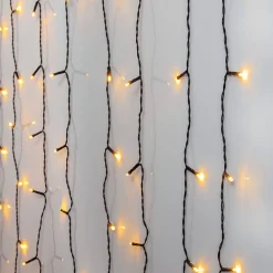 valoverho Golden Warm White 120 LED musta 1,3x2*Star Trading Discount