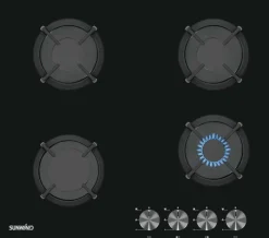 Sunwind kaasuliesitaso Chef 60 cm musta