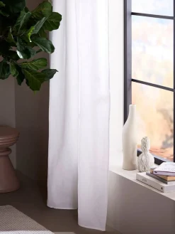 Outlet Svanefors verhot Cecil 145x260 cm l.valkoinen 2 kpl