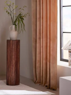 verhot Elise 135x280 cm keltainen 2 kpl*Svanefors Online