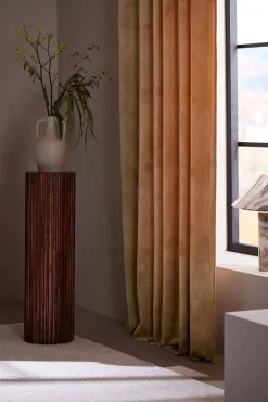 verhot Elise 135x280 cm keltainen 2 kpl*Svanefors Online