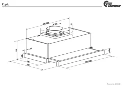 Thermex liesituuletin Copic 600 mm valkoinen