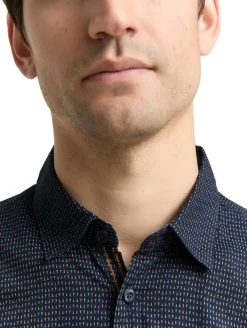 Clearance Tom Tailor paita 1048444 Slim fit 38970 Navy mini spike design