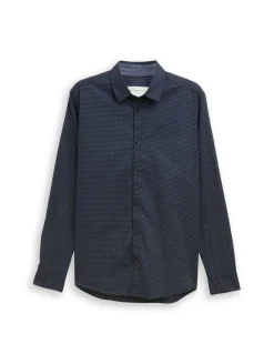 Clearance Tom Tailor paita 1048444 Slim fit 38970 Navy mini spike design