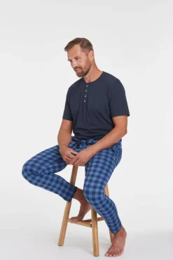 Sale Tom Tailor pyjamapaita 071040-5609 0630 Blue-dark-solid