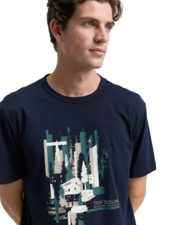 Best Tom Tailor t-paita 1047788 10668 Sky captain blue