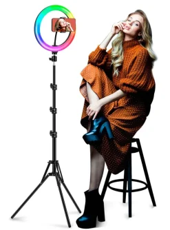 Hot Toyrock rengasvalo 26 cm säädettävällä jalalla