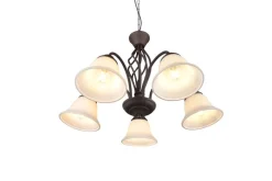 Online Trio Lighting kattokruunu Rustica 5-os E27 rustiikki
