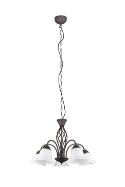 Online Trio Lighting kattokruunu Rustica 5-os E27 rustiikki