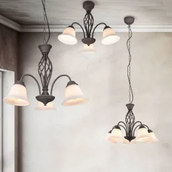 Online Trio Lighting kattokruunu Rustica 5-os E27 rustiikki