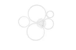 Discount Trio Lighting kattovalaisin Rondo LED 5-os mattavalkoinen