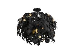 kattovalaisin Leavy 70 cm 3xE14 mattamusta*Trio Lighting Clearance