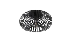 Discount Trio Lighting kattovalaisin Johann 30 cm E27 mattamusta