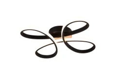 Clearance Trio Lighting kattovalaisin Fly LED 40 cm mattamusta