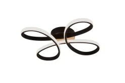 Clearance Trio Lighting kattovalaisin Fly LED 40 cm mattamusta