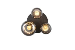 Online Trio Lighting kattovalaisin Diva 3-os E27 mattamusta/kromatt
