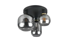 Online Trio Lighting kattovalaisin Diva 3-os E27 mattamusta/kromatt