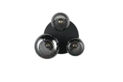 Online Trio Lighting kattovalaisin Diva 3-os E27 mattamusta/kromatt