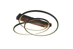 Outlet Trio Lighting kattovalaisin Darvin LED mattamusta