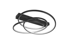 Outlet Trio Lighting kattovalaisin Darvin LED mattamusta