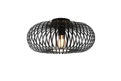 Best Trio Lighting kattovalaisin Johann 40 cm E27 mattamusta